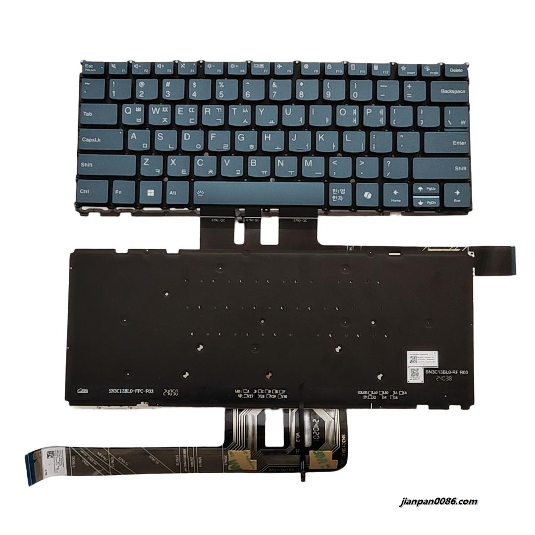 Picture of Original New For Lenovo Yoga Pro7 Korean Layout Backlight Laptop Keyboard SG-88710-XRA SN21P S263