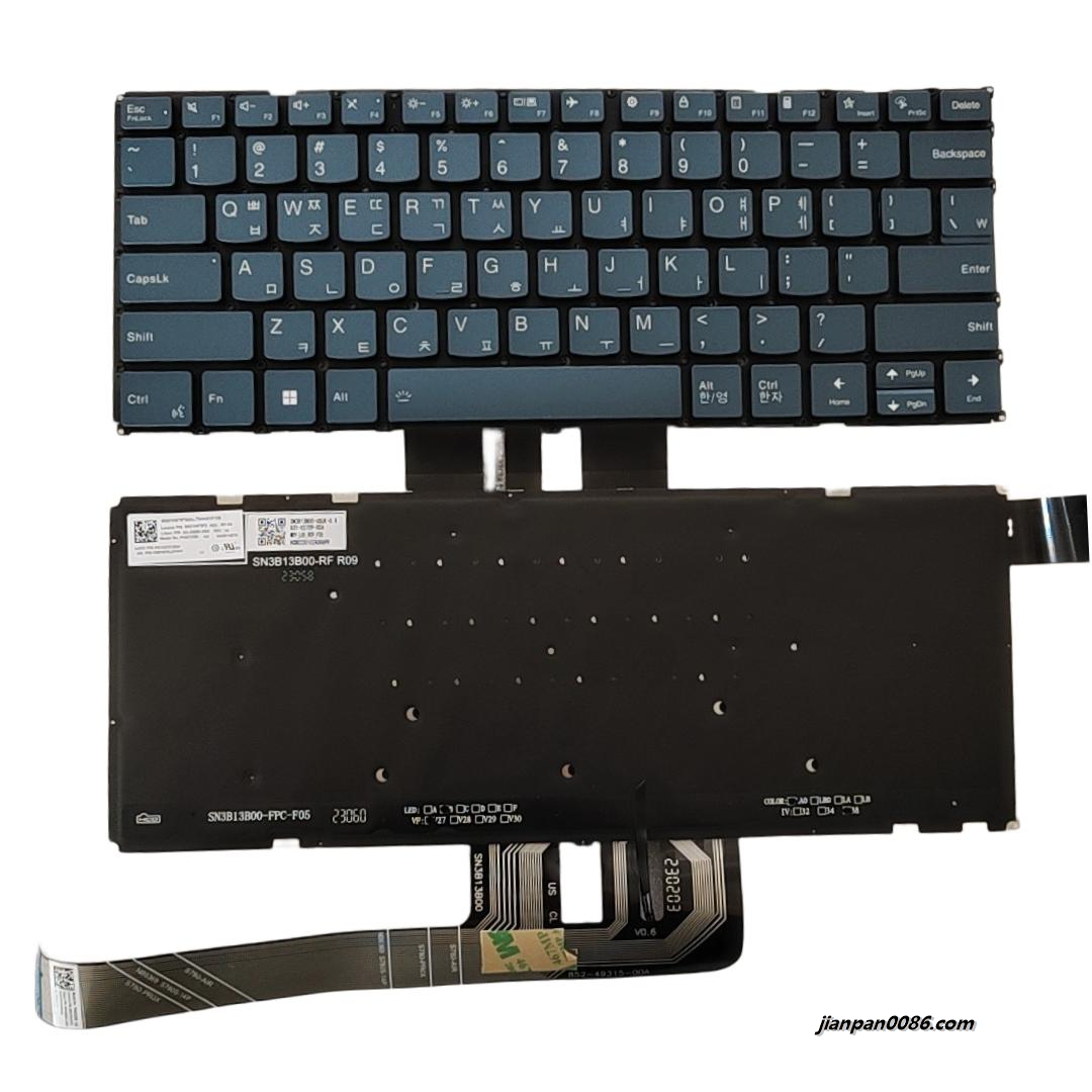 Picture of Original New For Lenovo Yoga Pro7 Korean Layout Backlight Laptop Keyboard SG-A9080-XRA S273