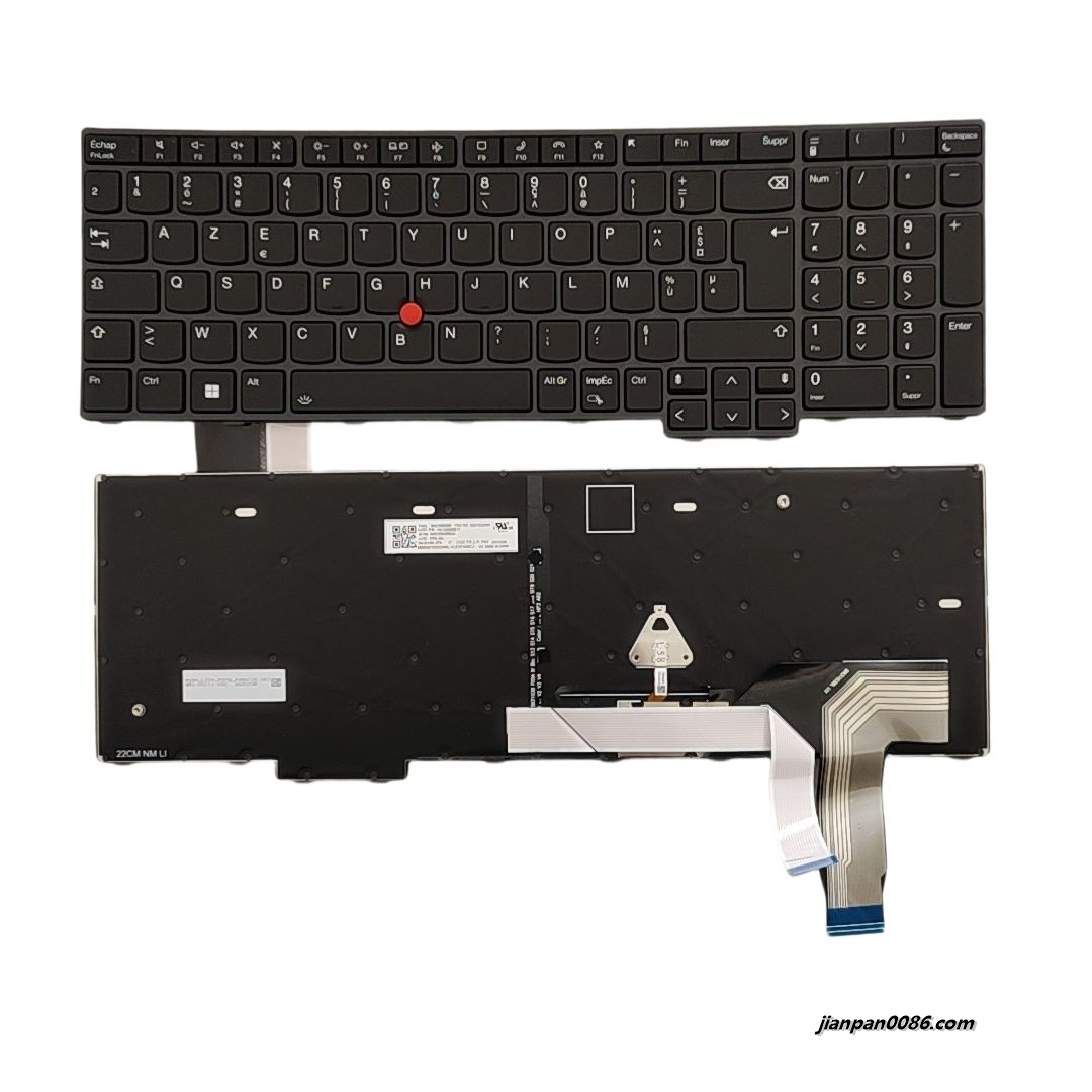 Picture of Original New French Language For Lenovo Thinkpad T16 Backlit Laptop Keyboard SG-B1450-2FA PK132D62B17 SN3103B FRU NO.21D93696 S230