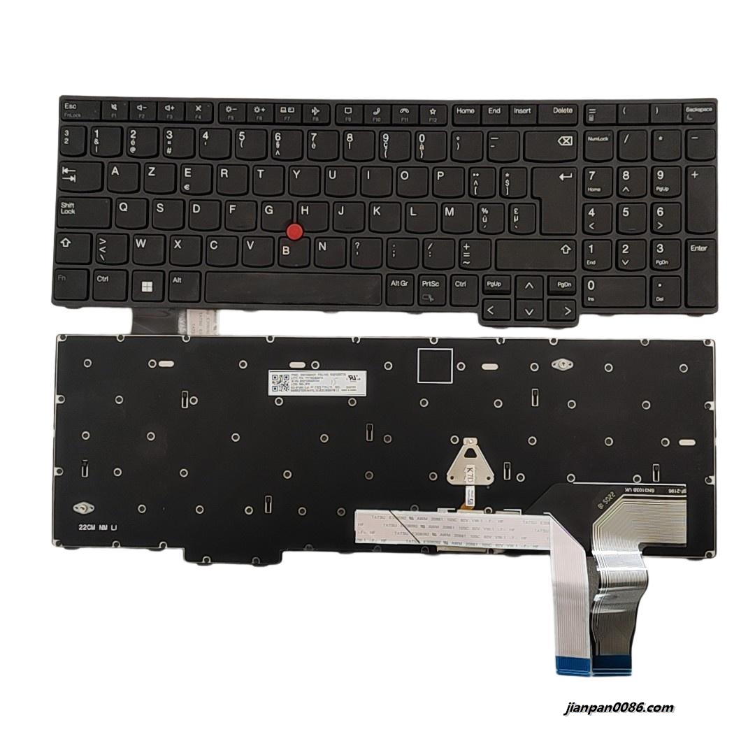 Picture of Original New Belgium Language For Lenovo Thinkpad T16 NoBacklit Laptop Keyboard SG-B1460-2JA PK132D62A14 SN3103 FRU NO.5N21D93729 S238