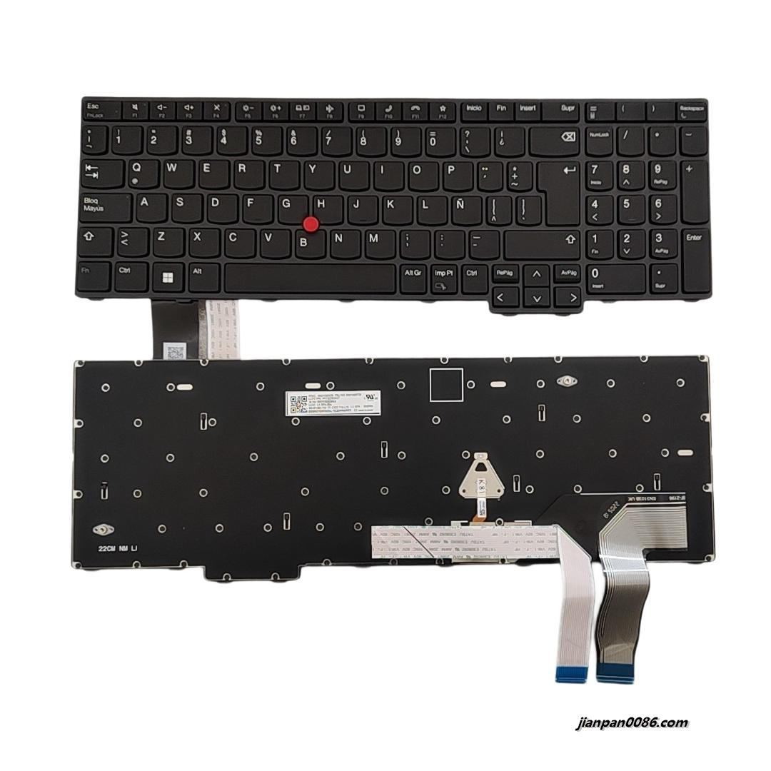 Picture of ​Original New Latin Language For Lenovo Thinkpad T16 Gen1 Backlit Laptop Keyboard SG-B1460-74A PK132D62A27  SN3103 FRU NO.5N21D93726 S239