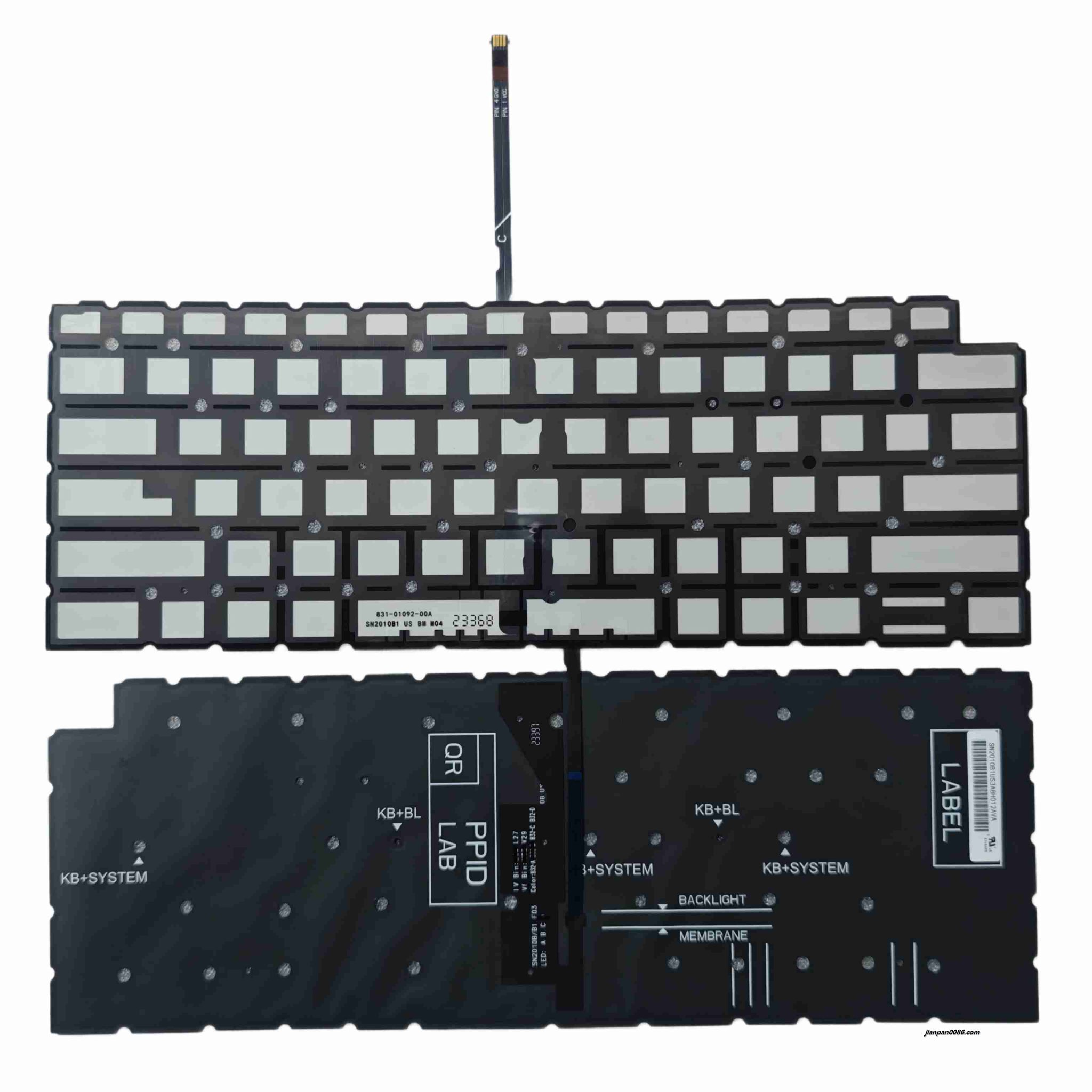 Picture of Original New Backlight PAD For Dell 3420 Black Laptop (Not Keyboard) SN2010B1 900p HK