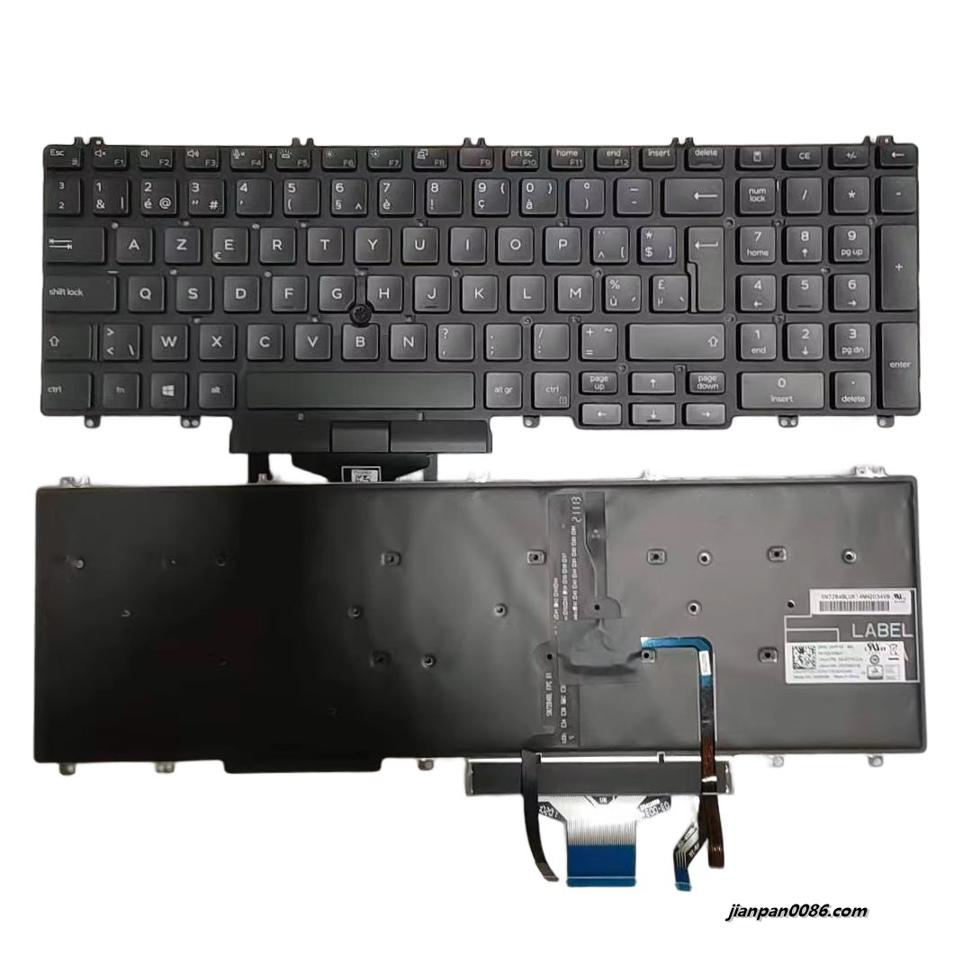 Picture of Original New Belgium Language For Dell Latitude 5500 5501 5510 5511 Backlit Laptop Keyboard SG-97710-2JA  PK132VX3B27 Precision 3540 3541 3550 3551 80P14133