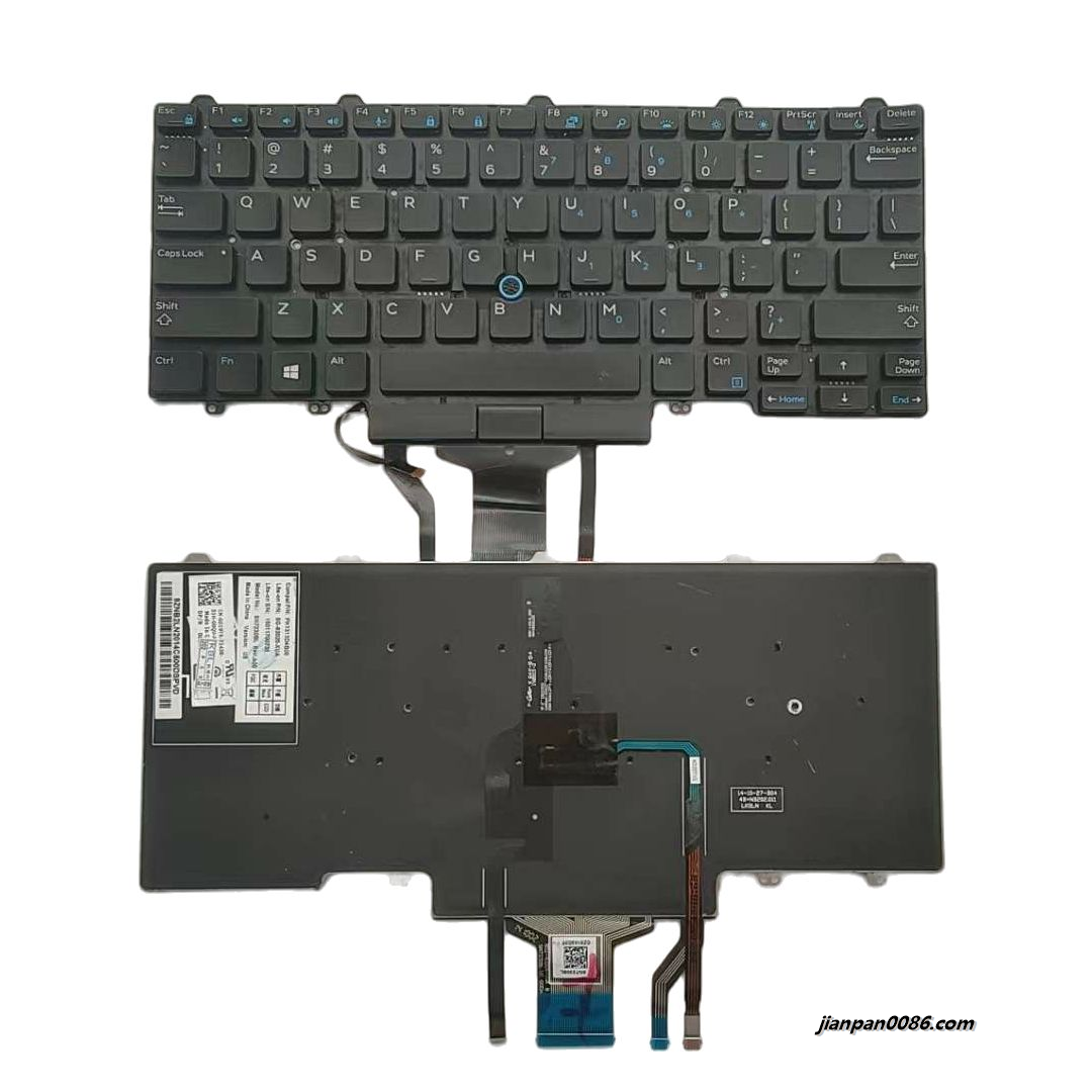 Picture of Original New US Layout For Dell Latitude 5450 Backlit Laptop Keyboard PK1313D1B00 10P8097