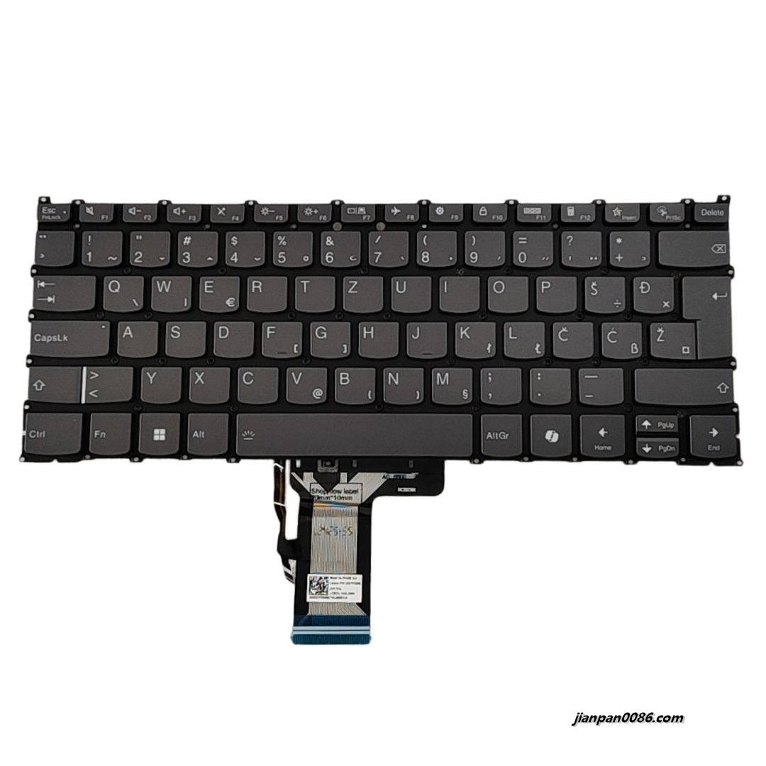 Picture of Oraginal New SA SL YU Layout For Lenovo Slim 3 14 Backlit AI Laptop Keyboard LCM21L16SAJ6866 SN21P30088 PK132Z21B24 S410
