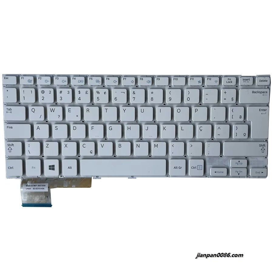 Picture of Oraginal New Brazil Language For Samsung NP905S3G NP915S3G White Laptop Keyboard SG-62310-40A SN3730W 1PE605