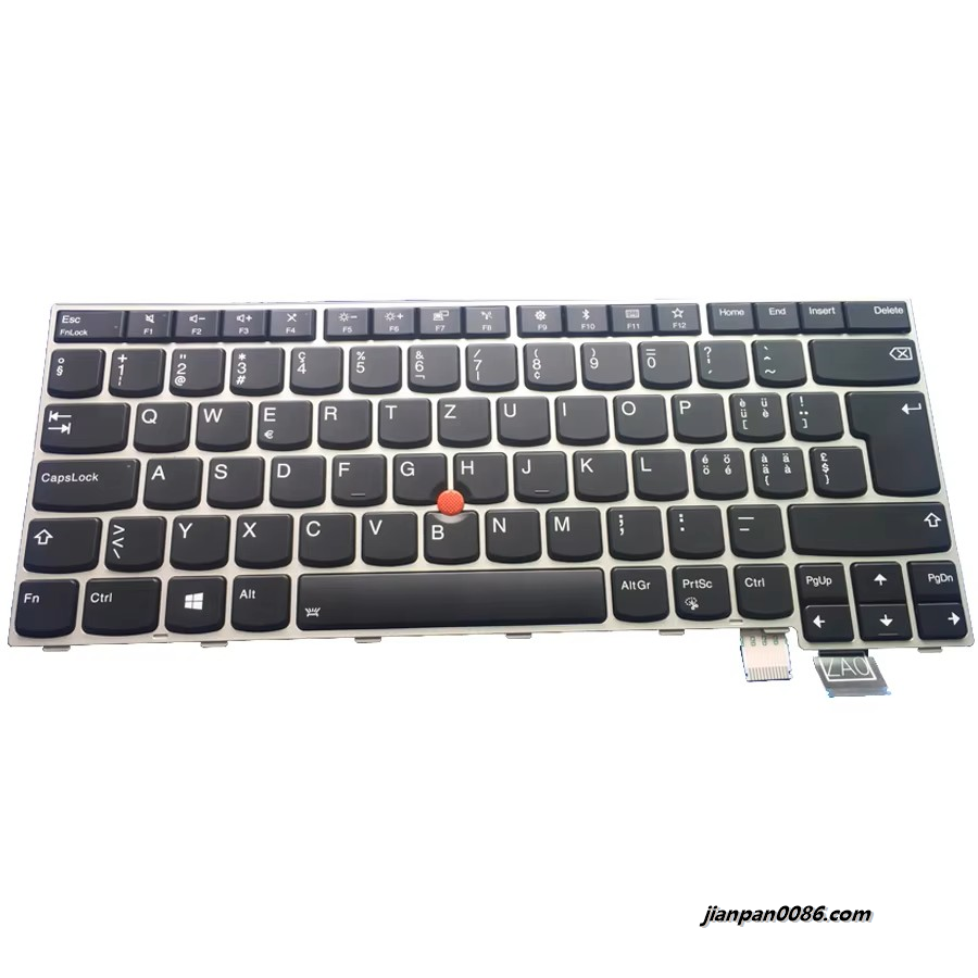 Picture of Oraginal New Swiss Language For IBM Thinkpad T460S Keyboard Backlit 00PA479 00PA561 TDH1354