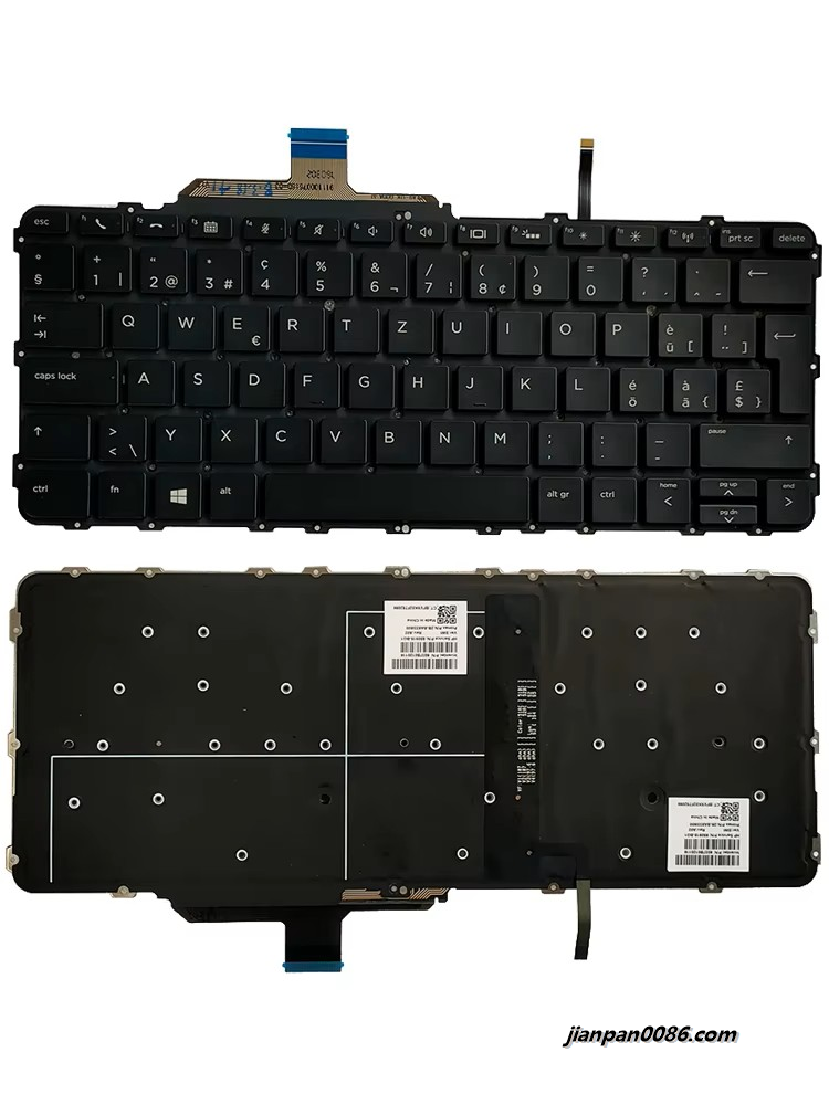 Picture of Oraginal New For HP FOLIO G1 Swiss Language Backlit Laptop Keyboard 850915-BG1 2B-BA9331600 TDH2301