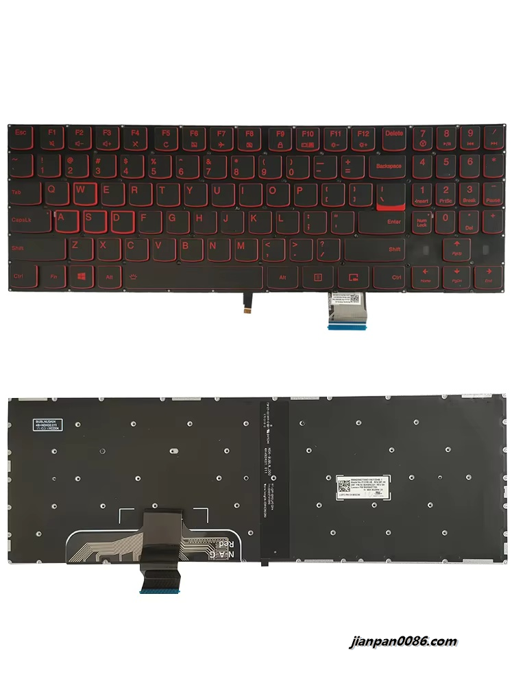 Picture of New for Lenovo Legion Y520 Y720 US Language Backlit Keyboard PK1312B5C00 9Z.NDKBN.D21