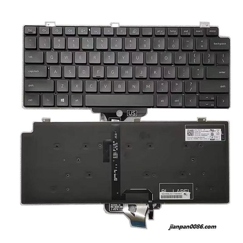 Picture of Original New US Language For Dell Latitude 7310 13-7300 5300 Backlight Laptop Keyboard SG-A2510-XUA PK132UW3B00 40P1107