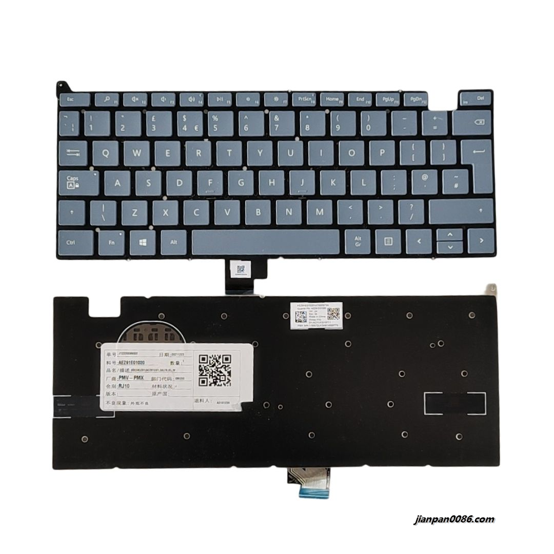 Picture of Original New UK Language For Microsoft Surface Go 1943 12.4”SkyBlue Laptop Keyboard 2H-ACYUKQ10711 S402