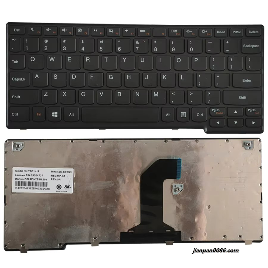 Picture of Oraginal New US Language For Lenovo Yoga11 Black laptop keyboard 25204737 NSK-BD2SN 5pE406