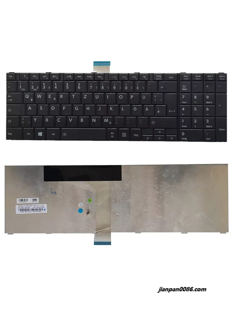 Picture of Oraginal New Germany Layout For Toshiba Satellite C850 C870 L870 Laptop Keyboard V130562AK3