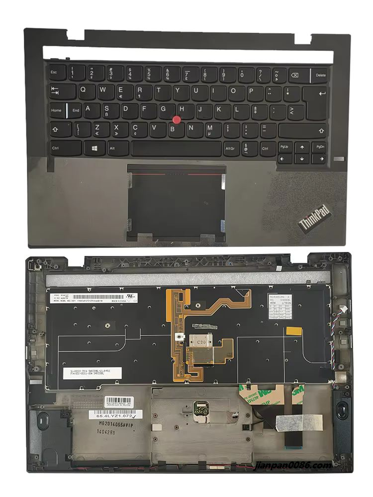 Picture of Original New NET Language For Lenovo Thinkpad X1 Carbon 2014 Backlit Laptop Keyboard (C Cover& Touch Pad )0C45127