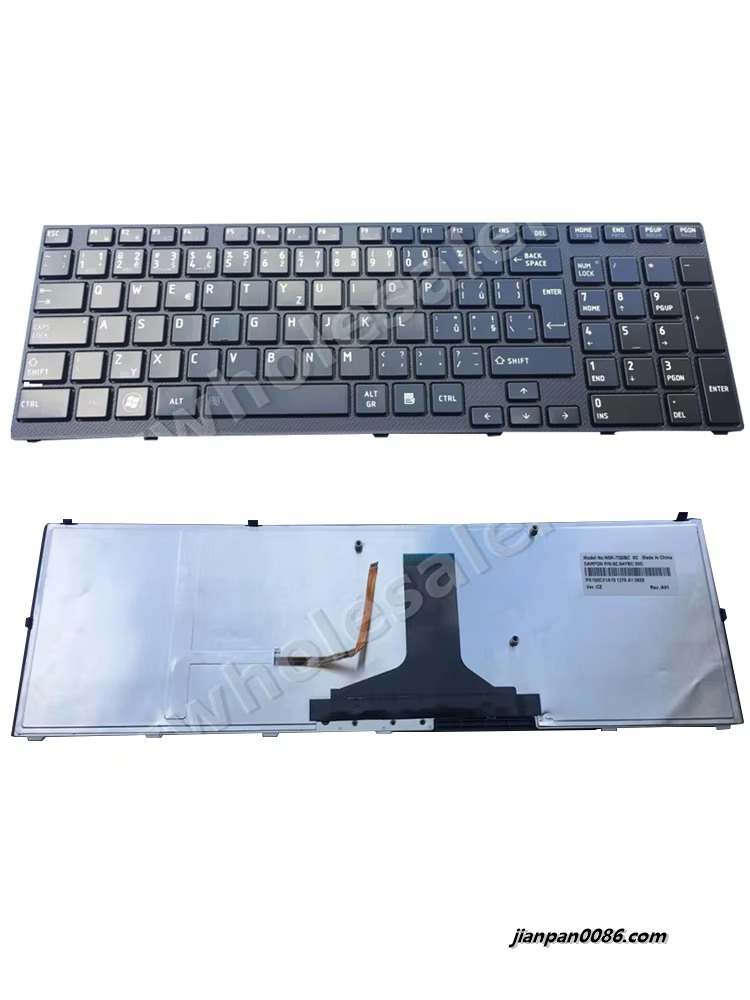 Picture of Original New Czech Language For Toshiba Satellite A660 A665 A660D A665D Laptop Keyboard Backlit PK130CX1A10