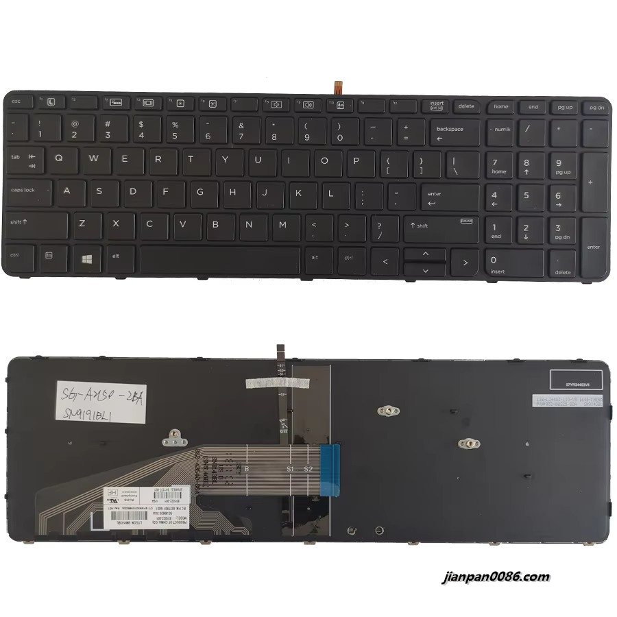 Picture of Original New US Language For HP 650 G2 450 G3 450 G4 655 G2 Black Backlight Laptop SG-80620-XUA1PE414