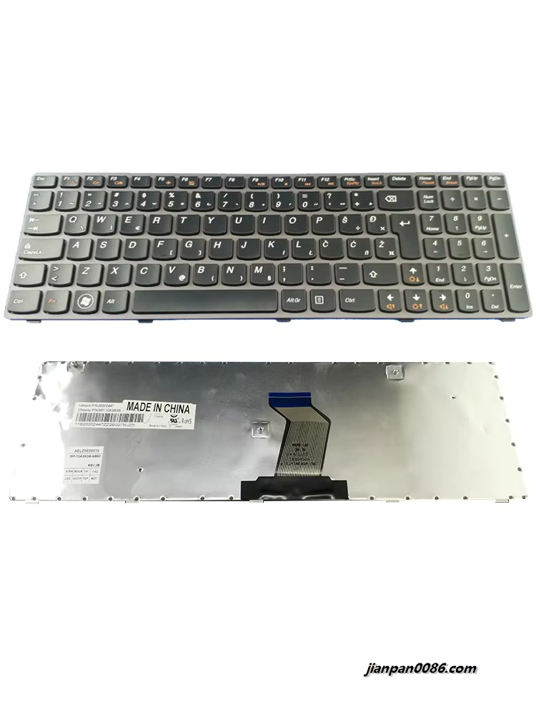 Picture of Original New SL SA CR Yugoslavia Language For Lenovo IdeaPad G580 Z580 G585 V580 Laptop Keyboard V117020PK1SV