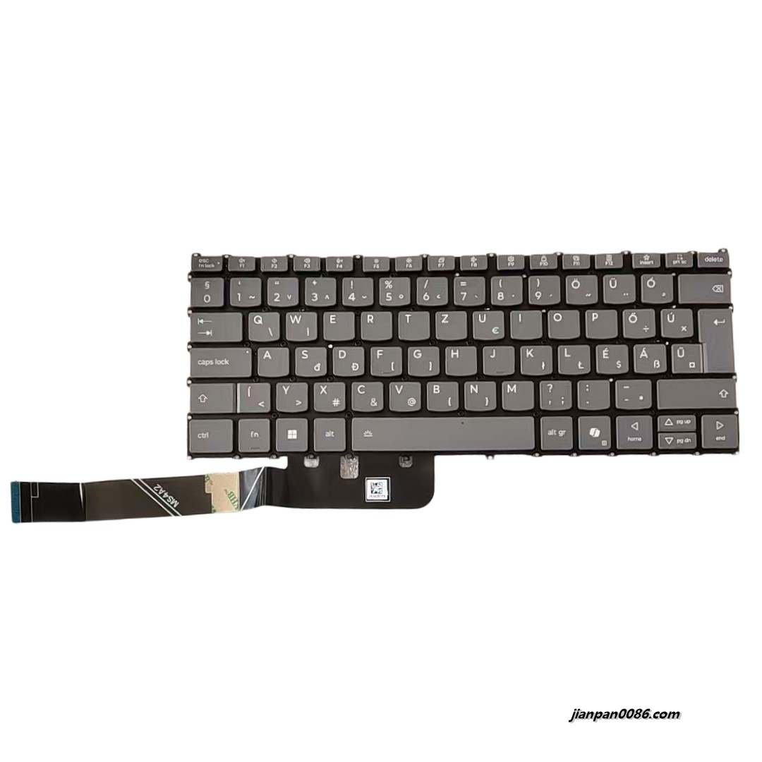 Picture of Original New Hungry Layout  For Lenovo Yoga Pro7 Grey Backlight Laptop Keyboard LCM24B86HUJ686 SN21Q23722 PK133LP2B20 S417