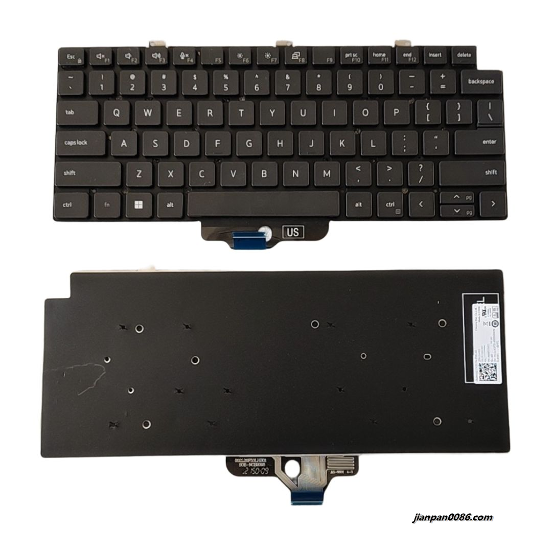 Picture of Oraginal New US Language For Dell Latitude 7320 Black NoBacklight Keyboard DLM20F33U46698W PK133IV2A01 DP/N:0HKGC S418