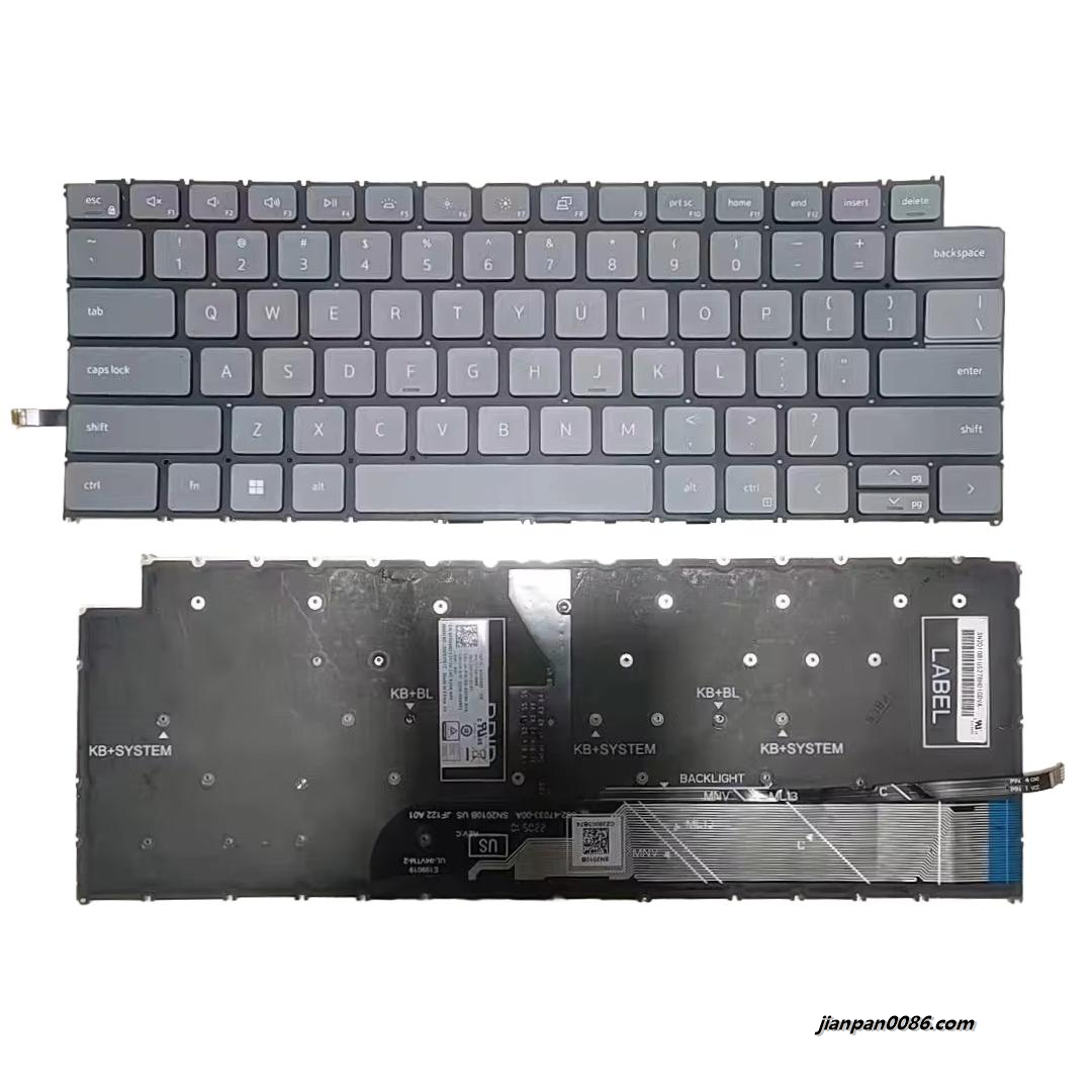 Picture of Original New US Layout For DELL 3420 Backlit Gray Laptop Keyboard SG-5780-XUA  SN2010B1Z  DP/N:05N0WD A512 18981