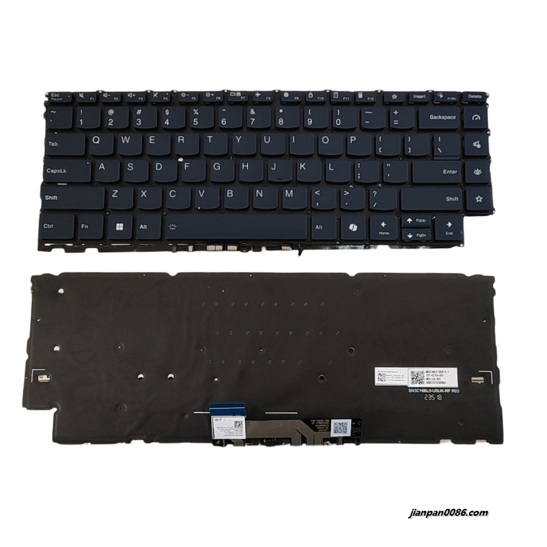 Picture of Oraginal AI New US For Lenovo Yoga9 14 Blue Backlit Laptop Keyboard SG-B5840-XUA SN21M77381 S421 