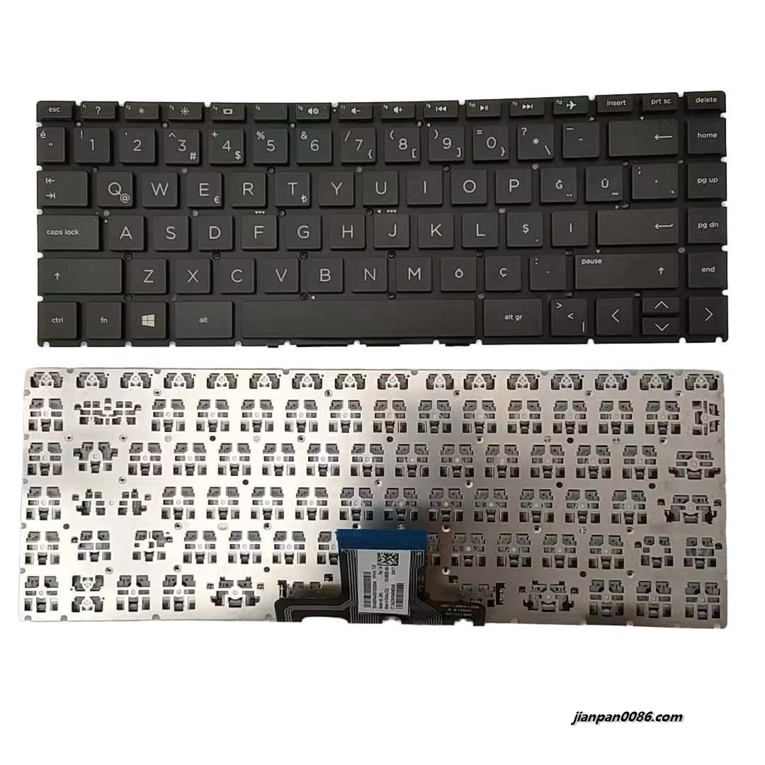 Picture of Original New Turkey Language For HP 14-CD 14-CE Black Laptop Keyboard SG-99531-X8A SN6177 16498 10PTDH4410