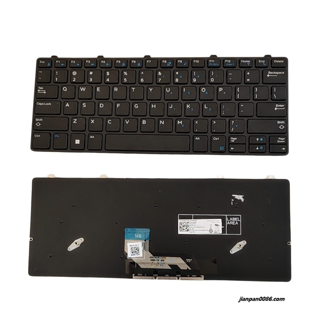 Picture of Original New US Language For Dell Latitude 13 3300 Black Laptop Keyboard LCM17A23US-698W DP/N:0343NN S429