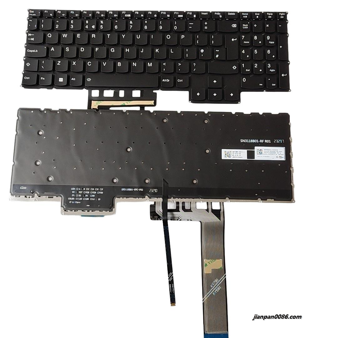 Picture of Original New UK Language For Lenovo Legion Y7000 2020 R7000 Backlit Laptop Keyboard SG-B2640-2BA SN3118B01 PK132V42A12 S470