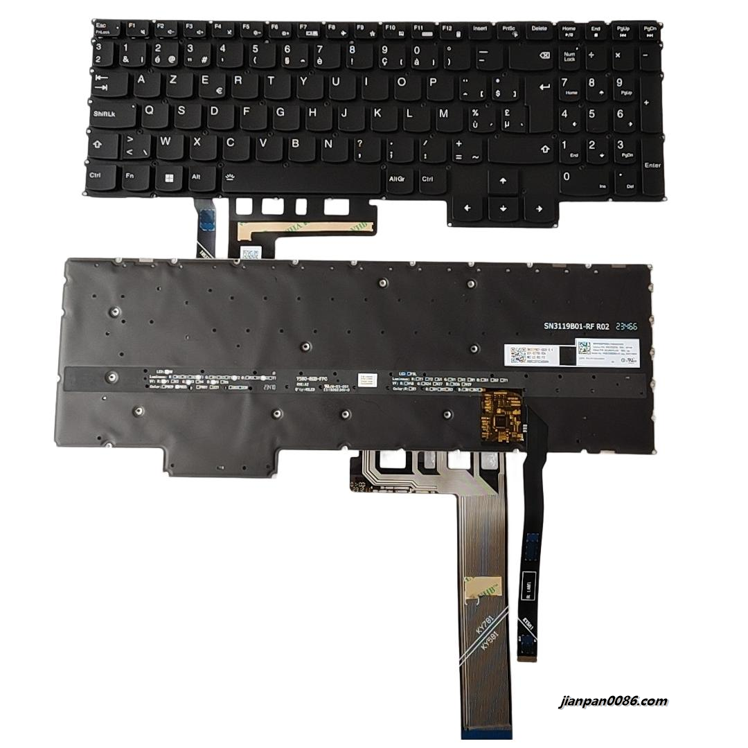 Picture of Original New Belgium Language For Lenovo Legion Y7000 2020 R7000 Colour Backlit Laptop Keyboard SG-B2470-2JA SN3119B01 PK132V42B23 S472