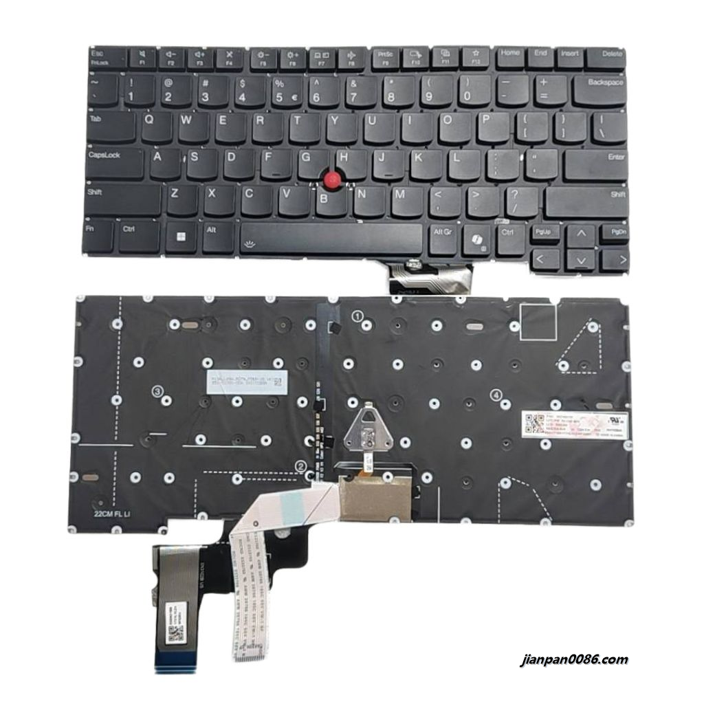 Picture of Original New US Language For Lenovo Thinkpad CS24 E14 Laptop Keyboard SN3102B0A SG-B7520-XUA 22PHKNF 26374