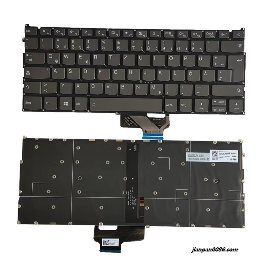 Picture of Oraginal New Germany Language For Lenovo Ideapad 720S Backlit Laptop Keyboard SG-88310-2DA PK131492A20 SN20N04566