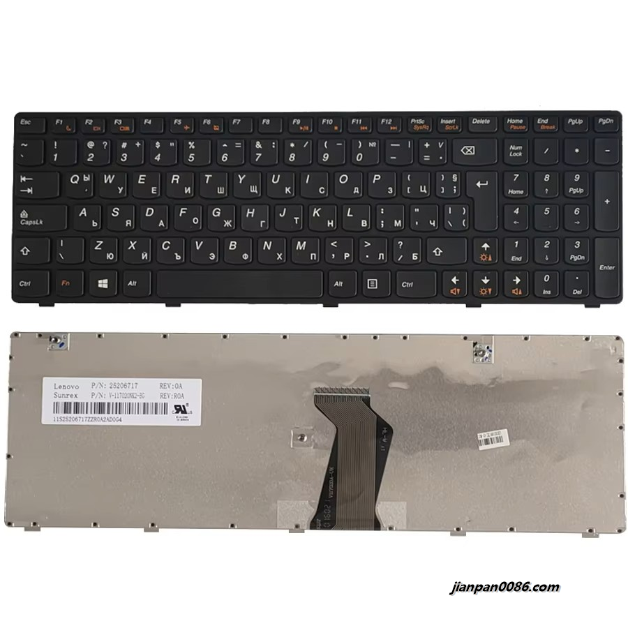 Picture of Original New Bulgaria Language For Lenovo G580 Z580 G580A V580A G580AH G585 G585A G590 Laptop Keyboard 25206717 22PE361