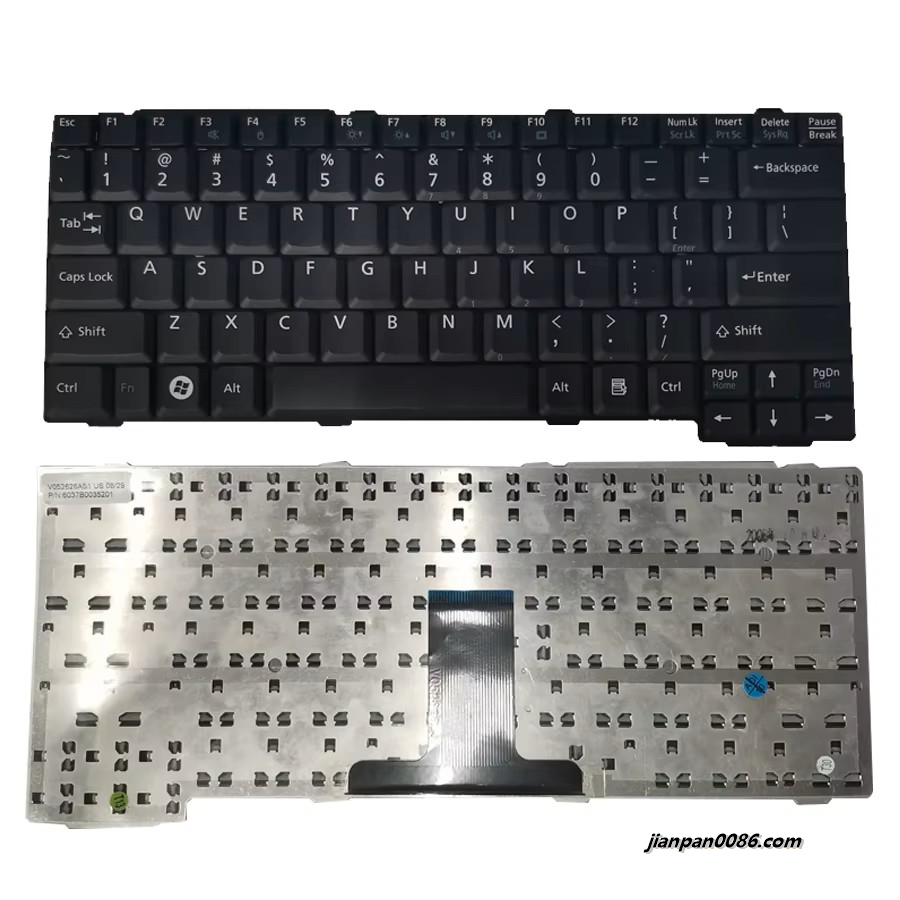 Picture of Original New US Language For Fujitsu L1010 Laptop Keyboard V052626AS1 6037B0035201