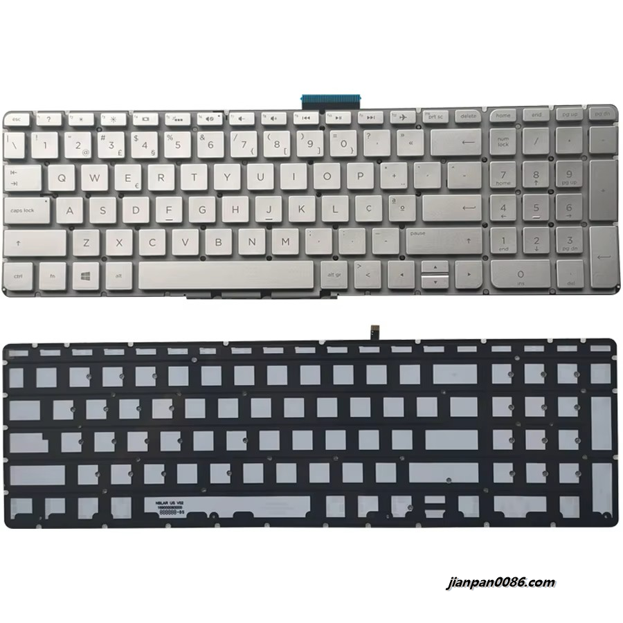 Picture of Original New Portugal Language For HP 15-BS 15-BW 15-CC Silver Backlight Laptop Keyboard 2B-BAR15I6002PE412