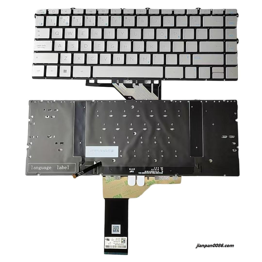 Picture of Original New CanadaFrench Layout For HP Envy 16-H Light Golden Backlight Laptop Keyboard SG-A5540-86A SN1A72B  S496