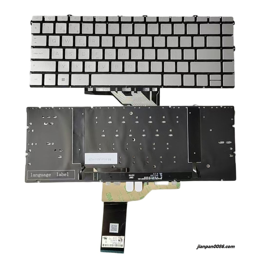 Picture of Original New Swiss Layout For HP Envy 16-H Light Golden Backlight Laptop Keyboard SG-A5540-XXA SN1A72B S495