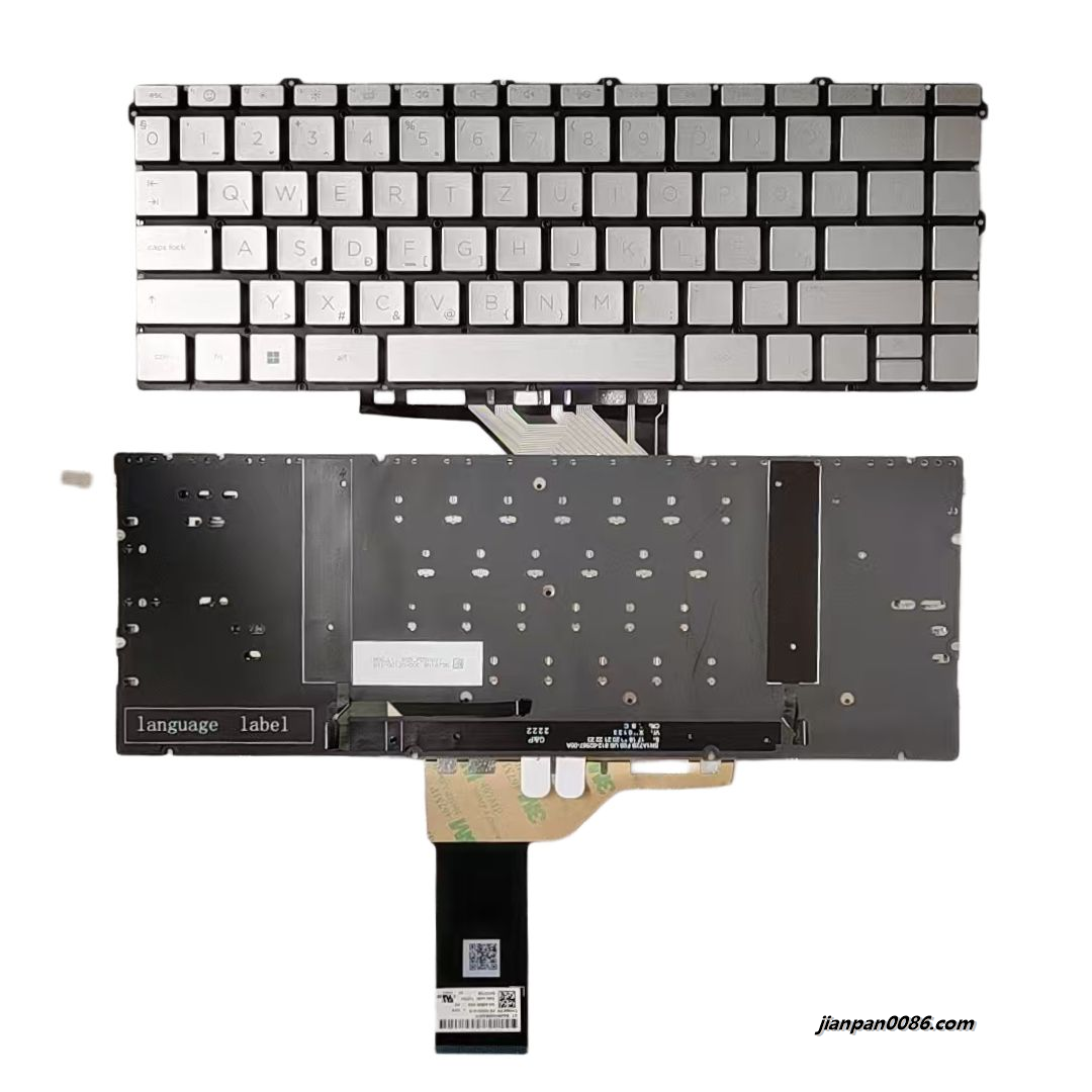 Picture of Original New Hungry Layout For HP Envy 16-H Light Golden Backlight Laptop Keyboard SG-A5540-XGA SN1A72B S494