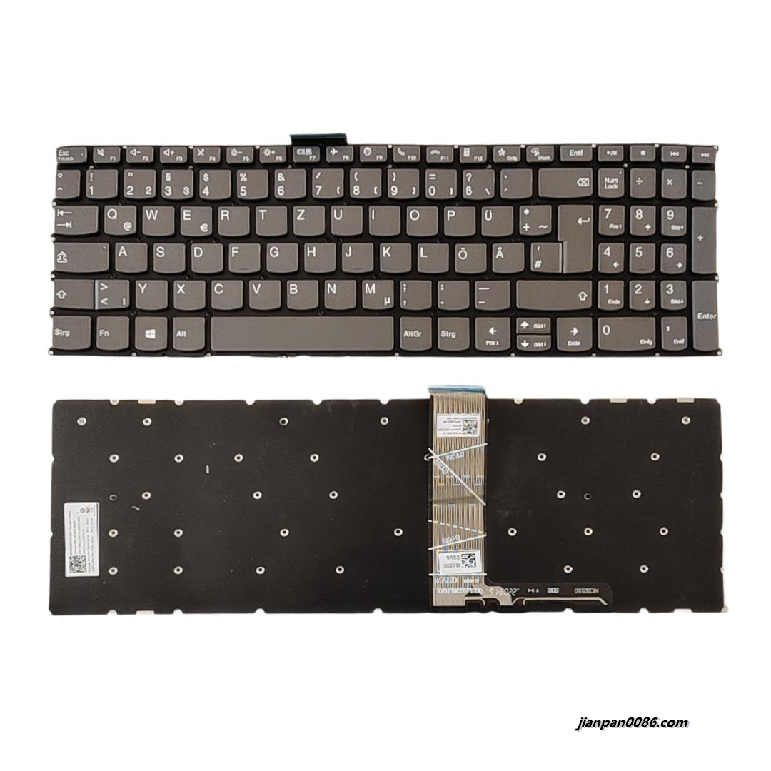 Picture of Original New Germany Language For Lenovo Xiaoxin Air-15 Gray NoBacklit Laptop Keyboard LCM19J26D0-6861 SN20Z38525 PK132XE2A19 S416
