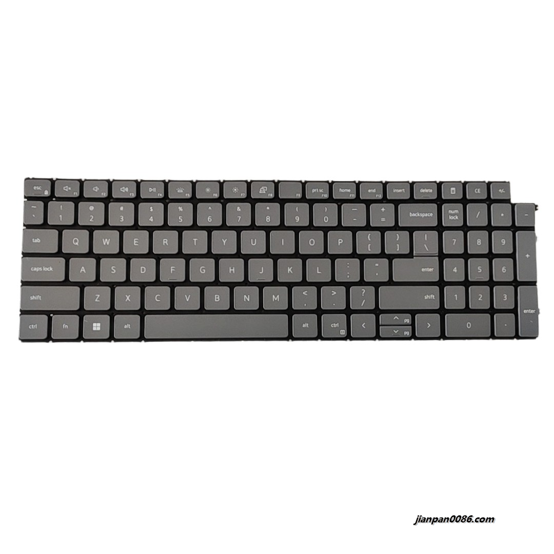 Picture of Original New US Language For Dell 3520 7590 Grey Backlight Laptop Keyboard DLM20L83USJ7281W DP/N:010T1W S415