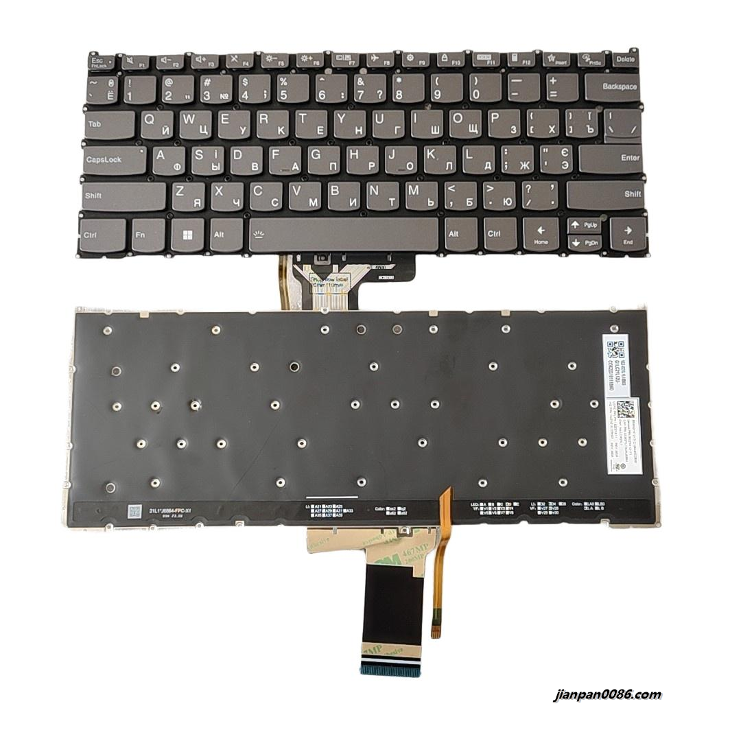 Picture of Original New Kazakhstan Language For Lenovo Slim 3 14 Yoga7 Backlit Laptop Keyboard LCM21L13UAJ6864 SN21K12171 PK132Z21A11 S413