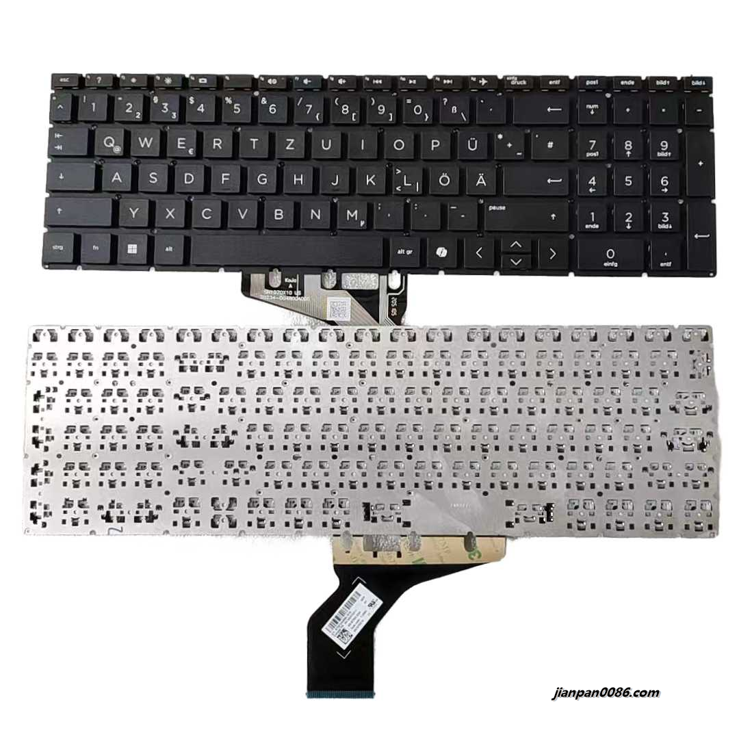 Picture of Original New Germany Layout For HP Pavilion 15-DA 15-DB NoBacklit With AI Laptop Keyboard SG-7840-XDA SN1D70X10 PK132H72G11 S498