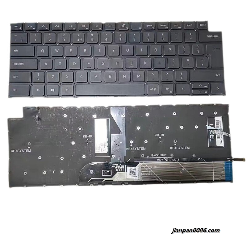 Picture of Original New UK Layout For DELL 3420 Backlit Black Laptop Keyboard SG-5710-2BA SN2010B  DP/N:0TJ4Y2  A512 18979