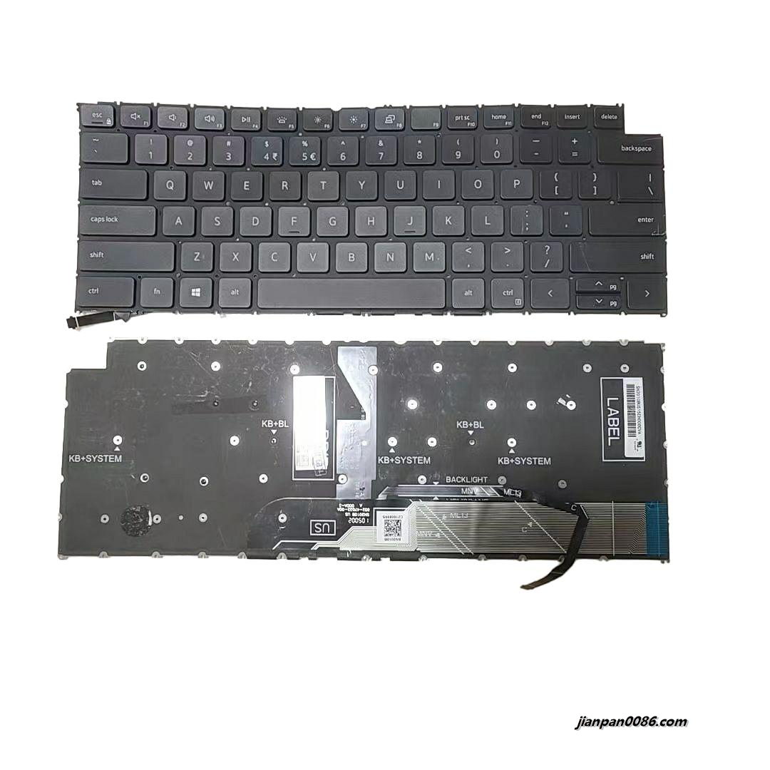 Picture of Original New US Layout For DELL 3420 Backlit Black Laptop Keyboard SG-A5711-XUA  SN2010B  DP/N:0P9XT4  A510 18967