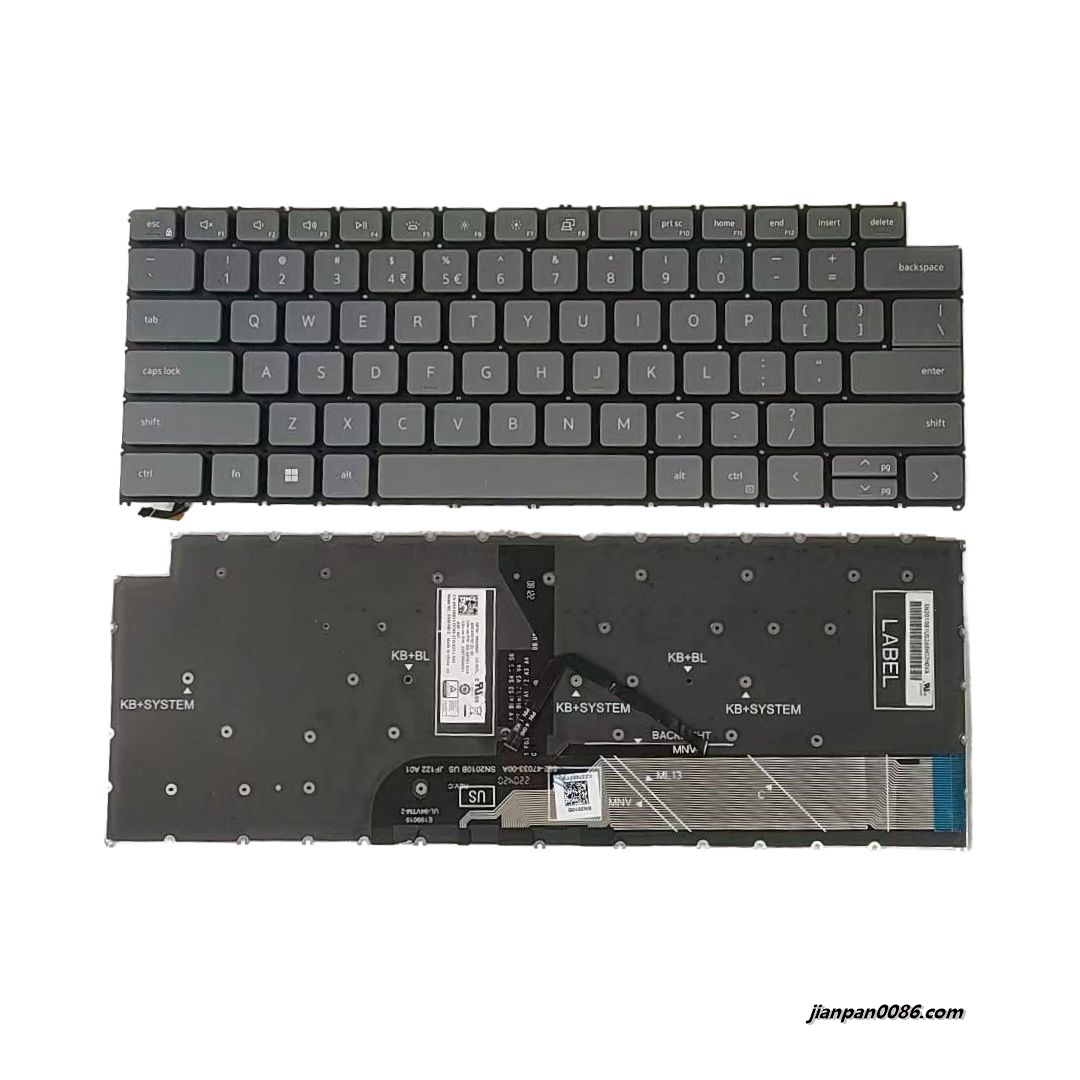 Picture of Original New US Layout For DELL 3420 7490 Backlit Gray Laptop Keyboard SG-A5781-XUA SN2010B1Z DP/N:05KMNH A510 19558 18966