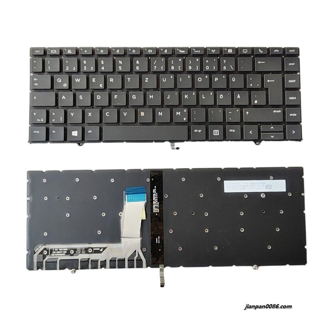 Picture of Oraginal New Germany Language For HP ZBook Studio x360 G5 Laptop Backlight Keyboard SG-91600-2DA SN6173BL1 S511