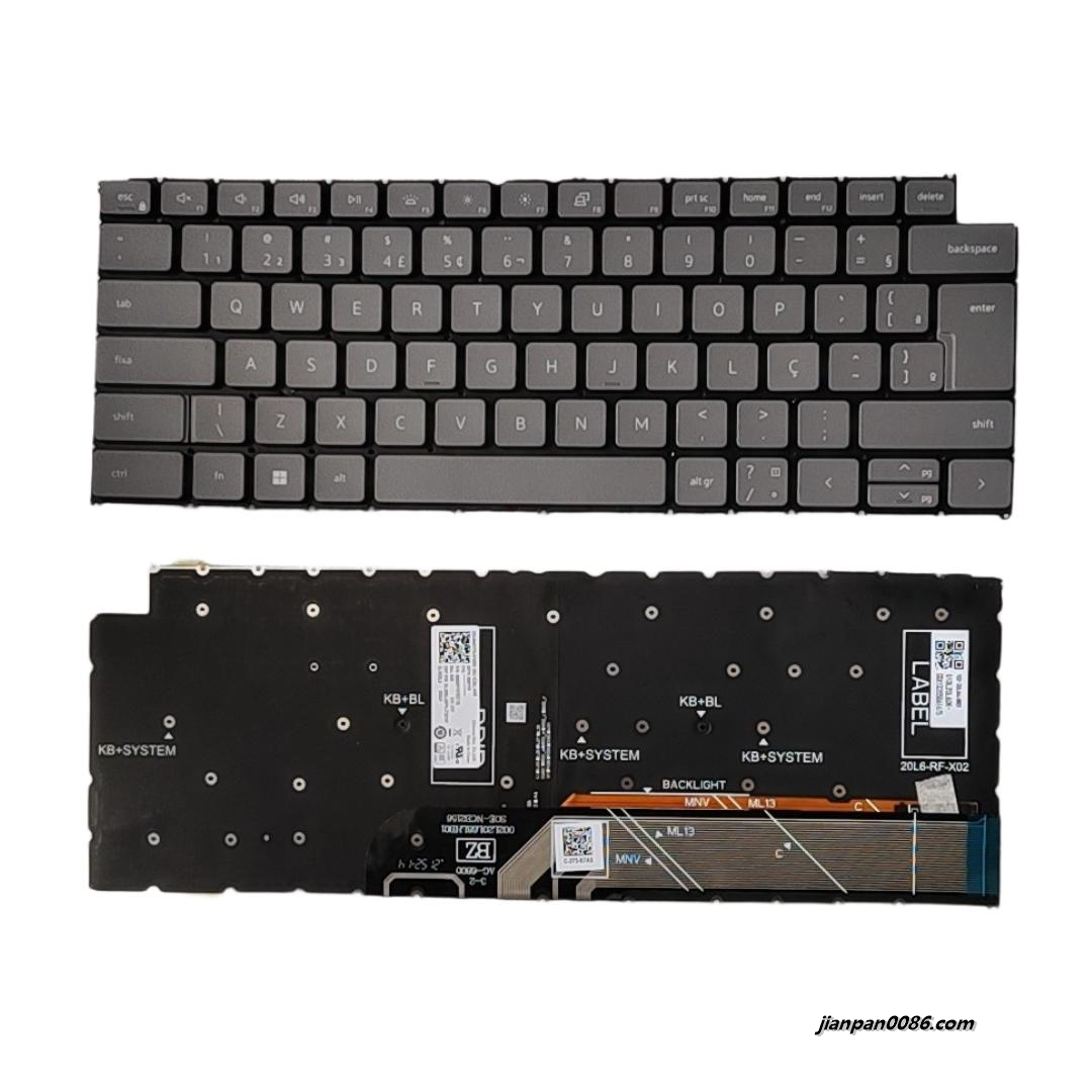 Picture of Original New BR Brazil Layout For DELL 3420 7490 Backlit Black Laptop Keyboard DLM20L68PAJ7281W DP/N:064YF9 S552 