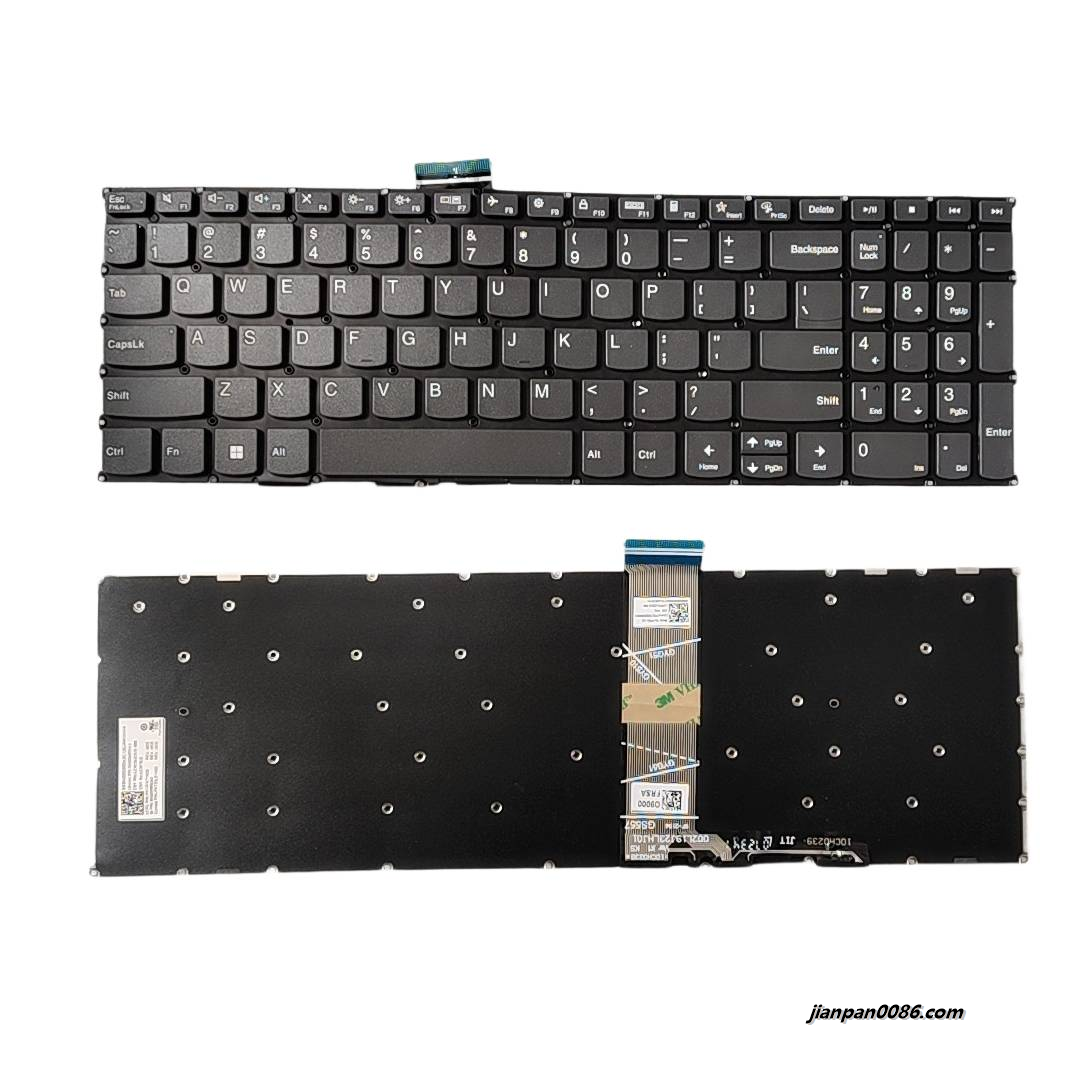 Picture of Oraginal New US Language For Lenovo Air-15 Gray NoBacklit Laptop Keyboard LCM19J23US-686 SB20W65043 PK131K71A00 F9LUCK S553