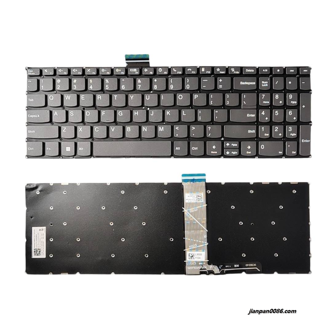 Picture of Oraginal New US Language For Lenovo Air-15 Gray NoBacklit Laptop Keyboard LCM19J23US-6861 SN20Z38608 PK132XE2A00 S553