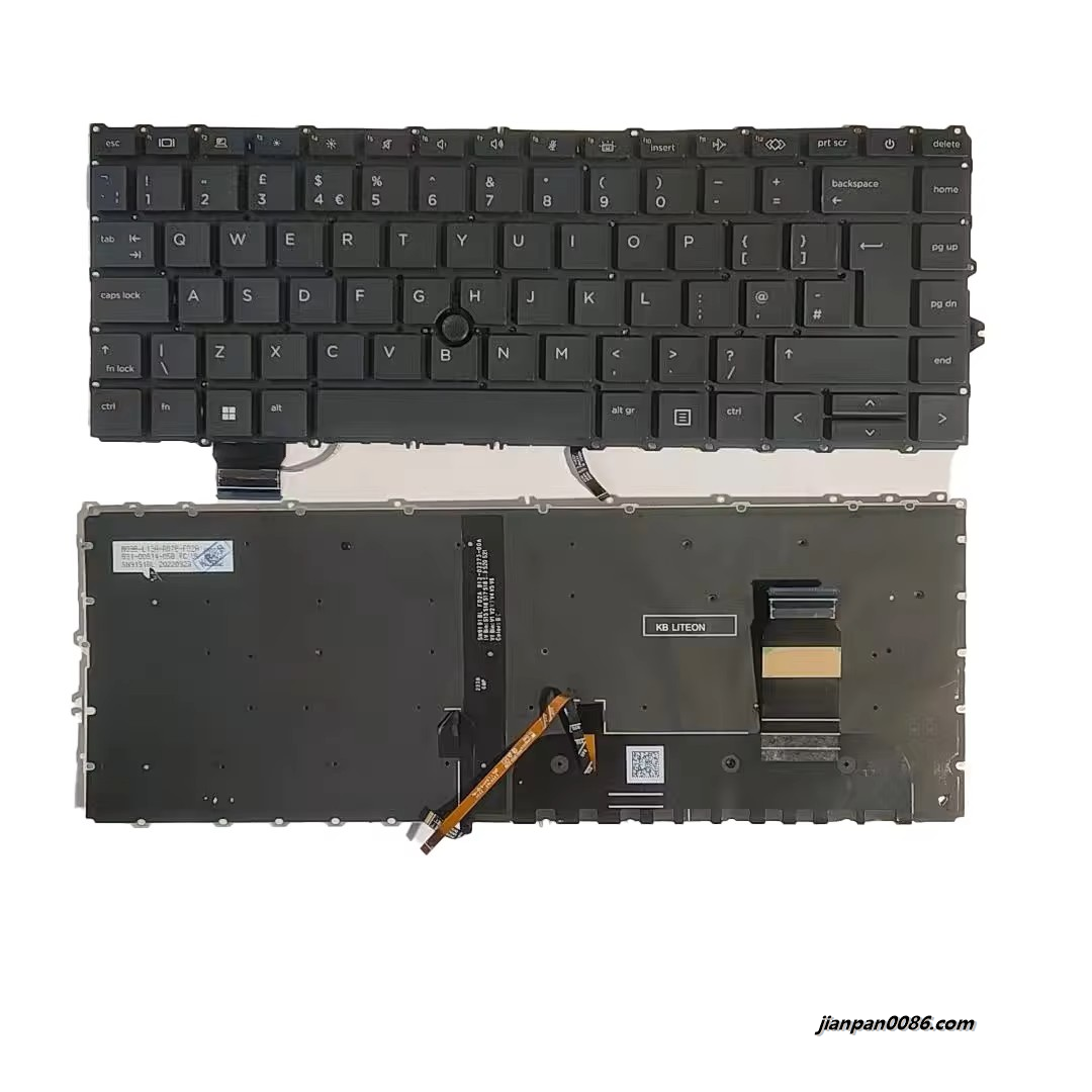 Picture of Original New UK Language For HP840 G7 Black Backlight Laptop Keyboard SG-2150-2BA 2PA537 19221