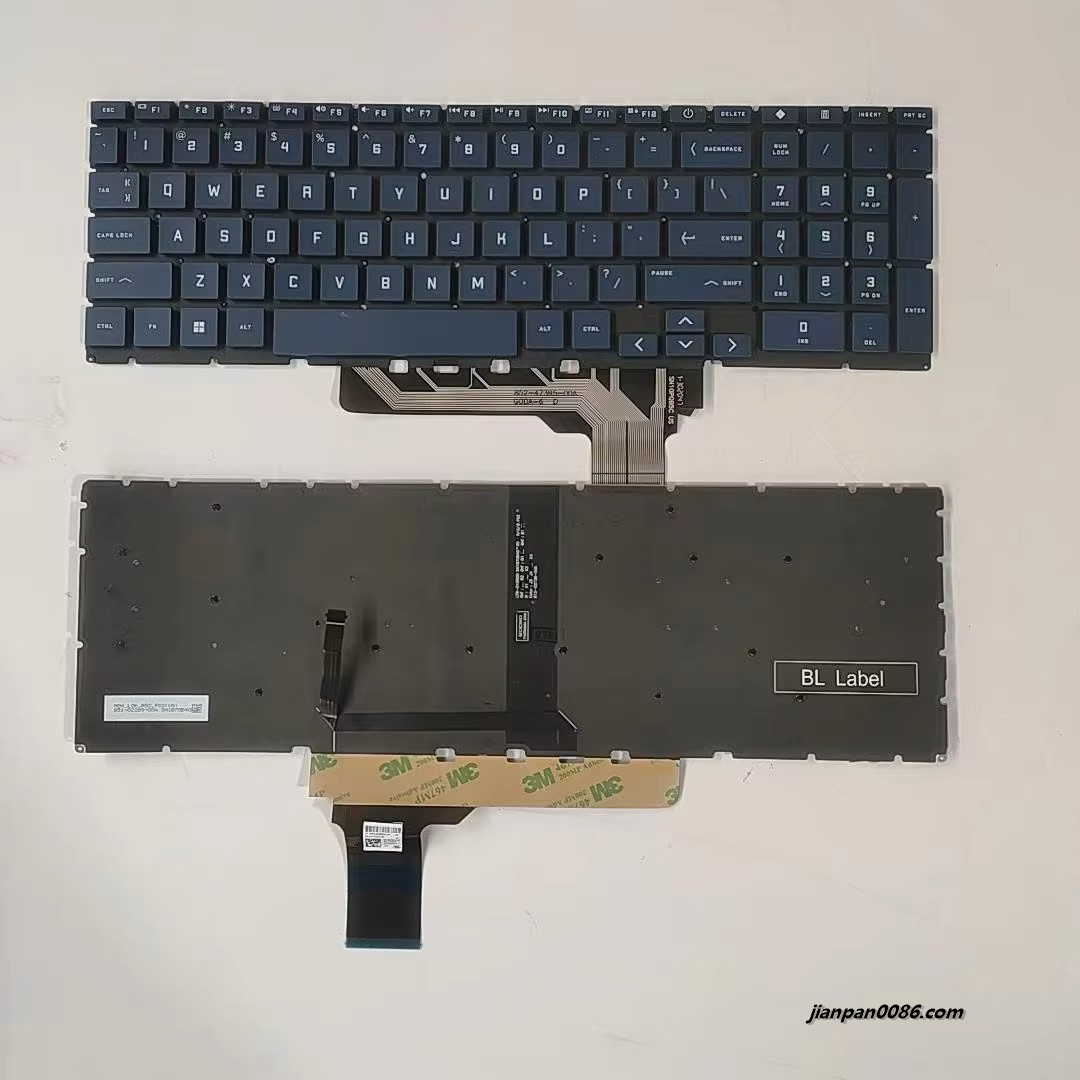 Picture of Oraginal New US language For HP 16-E Blue Backlit Laptop Keyboard SG-B4240-XUA 1PA545 19261